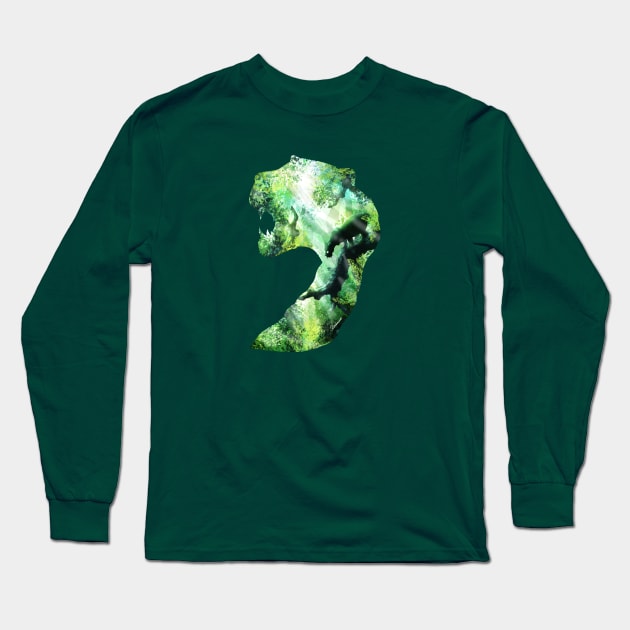 Jungle Tiger Long Sleeve T-Shirt by DVerissimo